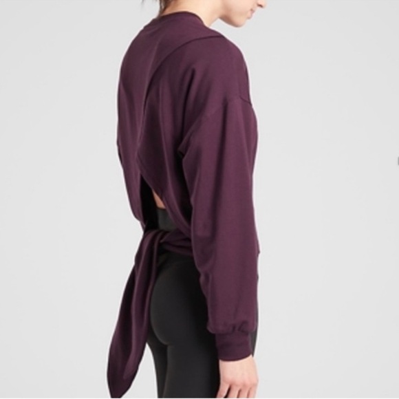 Athleta Yoga Tie Back Sweatshirt - Picture 2 of 4
